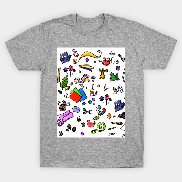 Graphic Design Items and drawing T-Shirt by Vapison